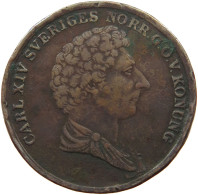 SWEDEN 2 SKILLING  Karl XIV. Johann (1818-1844) #t146 0097 - Suède