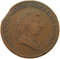 SWEDEN SKILLING 1842 Karl XIV. Johann (1818-1844) #s046 0475 - Suède