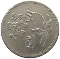 TAIWAN DOLLAR 1972  #a048 0055 - Taiwán