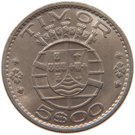 TIMOR 5 ESCUDOS 1970  #s028 0099 - Timor