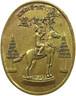 THAILAND MEDAL  HORSE RIDER / ELEPHANT #t062 0007 - Thaïlande