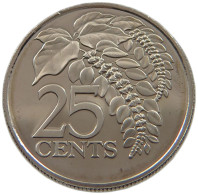 TRINIDAD TOBAGO 25 CENTS 1975  #alb022 0551 - Trinidad & Tobago