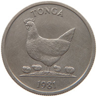 TONGA 5 SENITI 1981  #a053 0803 - Tonga