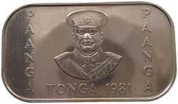 TONGA PA'ANGA 1981  #alb064 0191 - Tonga