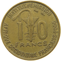TOGO 10 FRANCS 1957  #a047 0203 - Togo