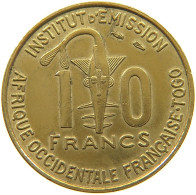 TOGO 10 FRANCS 1957  #a047 0201 - Togo