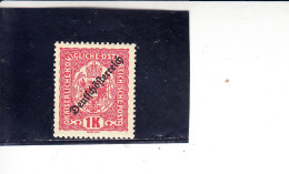 AUSTRIA  1918 - Unificato  183* (L) - Soprastampato - Ungebraucht