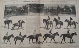 1907 HIPPISME  - LE GRAND STEEPLE CHASE D'AUTEUIL - QUELQUES FAVORIS - LA VIE AU GRAND AIR - Hipismo