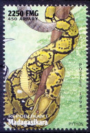 Python, Snakes, Reptiles, Madagascar 1998 MNH - Serpents