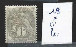 ALEXANDRIE 19 *  Côte 5 € - Unused Stamps