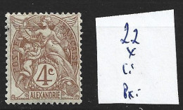 ALEXANDRIE 22 *  Côte 1.50 € - Unused Stamps