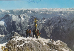 D7903) Tiroler ZUGSPITZBAHN - Blick Von Der Bayrischen Zugspitz Gipfelbahn Auf Gipfelkreuz - Bergsteiger - Ehrwald