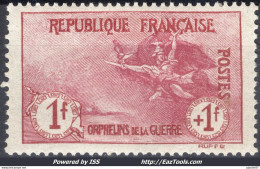 FRANCE AU PROFIT DES ORPHELINS DE GUERRE N° 154 NEUF * AVEC CHARNIERE SIGNÉ CALVES - Unused Stamps