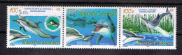 Nouvelle Caledonie Caledonia Timbre Avec Surcharge Locale Non Intégré Abonnements YT 965 966 967 Dauohin Baleine Whale - Cartas & Documentos