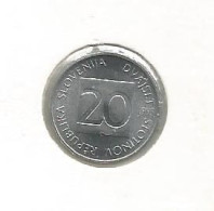 C2 Slovenia 20 Stotinov 1993. High Grade - Eslovenia