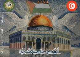 Post Card Al-Quds,2019 Capital Of Palestine (Tunisian Issue) 2 Scans // Carte Postale Al-Qods (émission De La Tunisie) - Gezamelijke Uitgaven