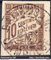 COLONIES GENERALES TIMBRE TAXE N° 19 CAD DE BATTAMBANG CAMBODGE DU 08/03/1913 - Postage Due