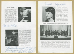 Peter Serkin - Rudolf Von Tobel - Natalia Zertsalova Oistrakh - Signed Page - Cantanti E Musicisti