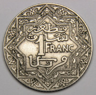 Maroc, 1 Franc Empire Chérifien  1924 (1342), Poissy - Marruecos