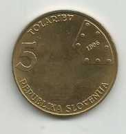 Slovenia 5 Tolarjev 1996. KM#29 - Eslovenia