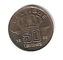 *belguim 50 Centimes  Boudewijn  1992  French   Fdc - 50 Cents