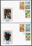 TRINIDAD & TOBAGO FDC COVER - 1979 International Year Of The Child - SET ON 2 FDCs (FDC79#03) - Trinidad & Tobago (1962-...)