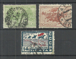 RUSSLAND RUSSIA 1929 = 3 Werte Aus Satz Michel 385 - 388 O - Used Stamps