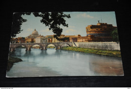 A10389             ROMA, PONTE E CASTEL S. ANGELO - 1963 - Castel Sant'Angelo