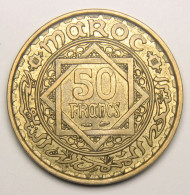 Maroc, Protectorat Français, 50 Francs 1952 (1371), Bronze-aluminium - Marocco