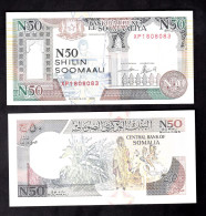 SOMALIA 50 SHILLING 1991 PIK R2 FDS SERIAL NUMBER REPLACEMENT XP - Somalia