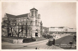 Genève Notre-Dame Et Gare De Cornavin Tram 1932 - Genève