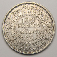 Maroc, Protectorat Français, 100 Francs 1953 (1372), Argent - Morocco