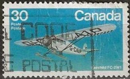 CANADA 1982 Canadian Aircraft. Bush Aircraft - 30c Fairchild FC-2W1 FU - Gebruikt