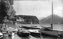 CPSM-74- Lac D'Annecy- MENTHON ST-BERNARD - Le Port Palace-Hôtel _ Flamme VEYRIER-du-LAC / 1961 ***2 Scans - Veyrier