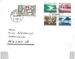 33 - 43 - Enveloppe Avec Série Pro Patria 1952 - Oblit Date 1er Jour Wädenswil - Brieven En Documenten