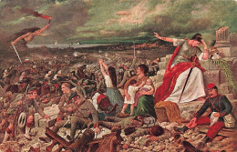 Europa Trauert Guerre 1914-18 L'europe En Feu Blessés Carnage Athena Mythologie - War 1914-18