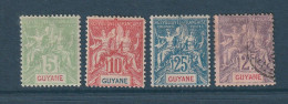 Guyane - YT N° 43 à 48 * Et Oblitéré ( N° 48 ) Manque N° 45 Et 47 - Neuf Avec Charnière - 1900 1904 - Unused Stamps