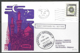 Cover - Eerste Vlucht - Premier Vol - First Flight - Baghdad - Brussel Par SABENA 9/07/1976. - Iraq