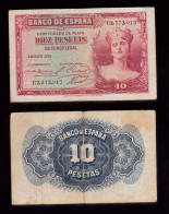 SPAGNA 10 PESETAS 1935 PIK 86 BB - 10 Peseten