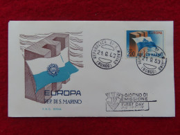 San Marino 791 Ersttagsbrief  21. 9. 1963, Europa (Nr. 211 ) - Covers & Documents