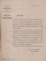 Prefecture De Haute Saone - 1872 - Invasion Allemande - Subside Aux Communes - Historical Documents