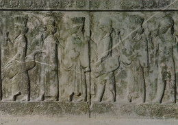 Iran Shiraz Persepolis - Trace Of Persian And Median Officers Engraved On The Wall Of Council Hall - Iran