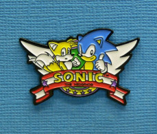 1 PIN'S /  ** SONIC & TAILS™ THE HEDGEHOG (HEDGFHOG) ** - Jeux