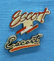 2 PIN'S /  ** LOGO / FORD ESCORT / 2 DIFFÉRENTS ** - Ford