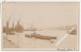 Photocarte Tower Bridge, The Thames With Boats, The Port - Circulée 30/11/1903 - Divisée -  De Londres Vers Bruxelles - River Thames