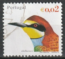 Portugal, 2002 - Aves De Portugal, €0,02 -|- Mundifil - 2844 - Oblitérés