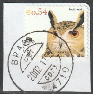 Portugal, 2002 - Aves De Portugal, €0,54 -|- Postmark - Braga // Mundifil - 2852, Fragment - Birds - Gebruikt