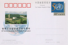 Chine - 1997 - Entier Postal JP66 - World Health Organization - Cartes Postales