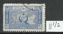 Turkey; 1917 Vienna Postage Stamp 50 P. "Perf. 11 1/2 Instead Of 12 1/2" - Gebruikt