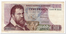 BELGIUM,100 FRANCS,1971,P.134,VF - 100 Francs